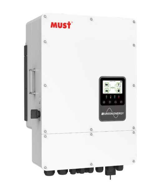 Гібридний сонячний інвертор Must 10 кВт, 48V, 1 фаза, БЕЗШУМНИЙ, пасивне охолодження